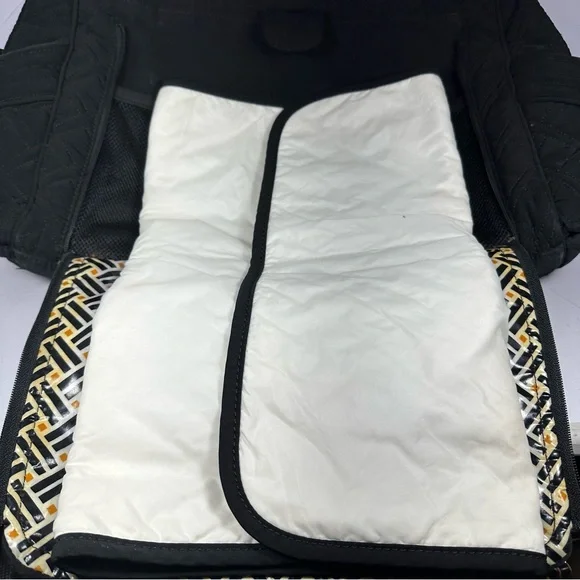 Vera Bradley Stroll Around Baby Diaper Bag | Black | Quilted Tote Handbag Travel - Picture 7 of 11